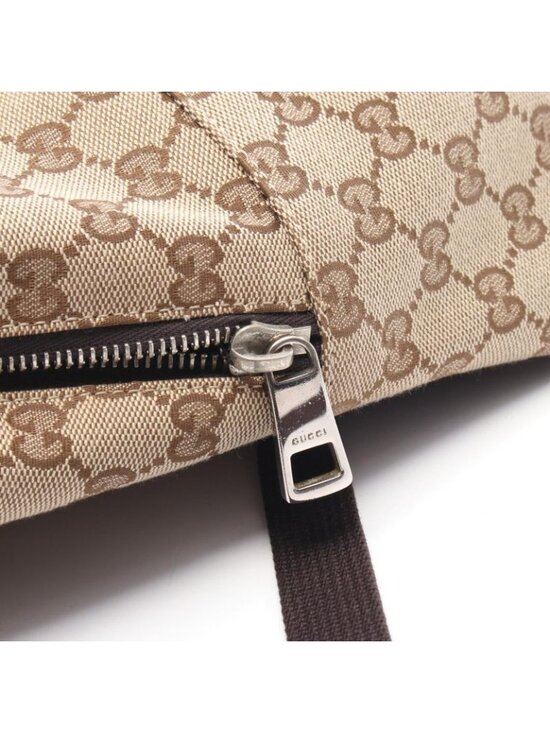 Gucci Backpack GG Canvas Beige Dark Brown main image 5
